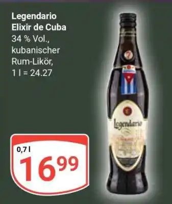 Globus Legendario Elixir de Cuba Angebot
