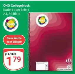 Globus OHO Collegeblock Angebot