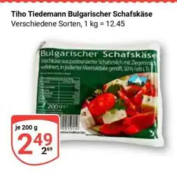 Globus Tiho Tiedemann Bulgarischer Schafskäse Angebot