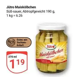 Globus Jütro Maiskölbchen Angebot