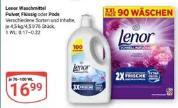 Globus Lenor Waschmittel Pulver, Flüssig oder Pods Angebot