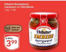 Globus Döbelner Wurstgulasch, Currywurst oder Würzfleisch Angebot