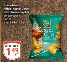 Globus Funny-frisch Riffels, Kessel Chips oder Cheese Cracker Angebot