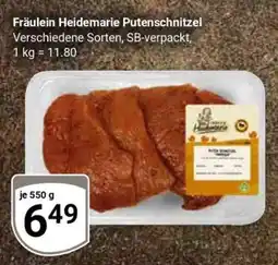 Globus Fräulein Heidemarie Putenschnitzel Angebot