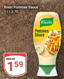 Globus Knorr Pommes Sauce Angebot