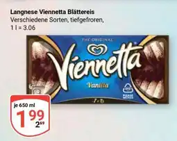 Globus Langnese Viennetta Blättereis Angebot