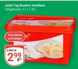 Globus Jeden Tag Bourbon Vanilleeis Angebot