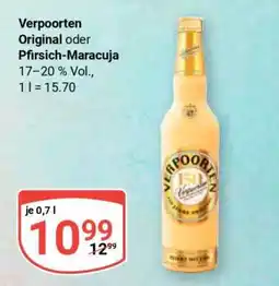 Globus Verpoorten Original oder Pfirsich-Maracuja Angebot