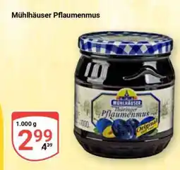 Globus Mühlhäuser Pflaumenmus Angebot