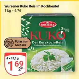 Globus Wurzener Kuko Reis im Kochbeutel Angebot