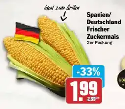 AEZ Spanien/ Deutschland Frischer Zuckermais Angebot