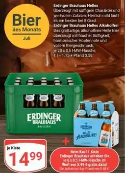 Globus ERDINGER BRAUHAUS Helles Angebot