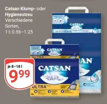 Globus Catsan Klump- oder Hygienestreu Angebot