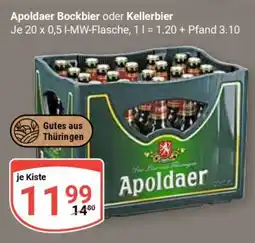 Globus Apoldaer Bockbier oder Kellerbier Angebot