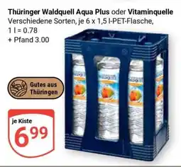 Globus Thüringer Waldquell Aqua Plus oder Vitaminquelle Angebot