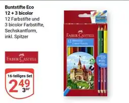 Globus Buntstifte Eco 12 + 3 bicolor Angebot
