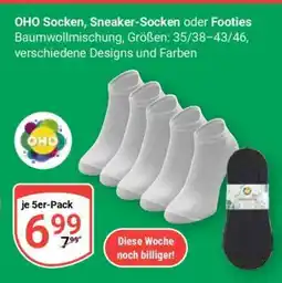 Globus OHO Socken, Sneaker-Socken oder Footies Angebot