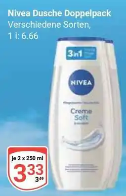 Globus Nivea Dusche Doppelpack Angebot