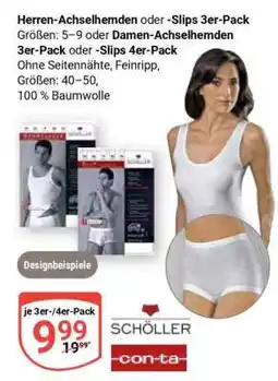 Globus Herren-Achselhemden oder -Slips 3er-Pack Angebot