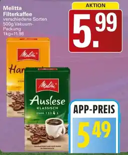 WEZ Melitta Filterkaffee Angebot