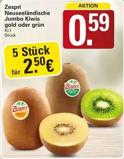 WEZ Zespri Neuseeländische Jumbo Kiwis gold oder grün Angebot
