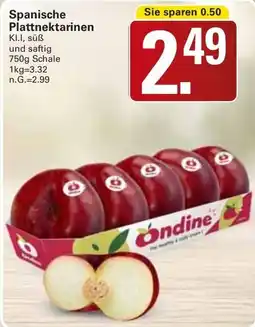 WEZ Spanische Plattnektarinen Angebot