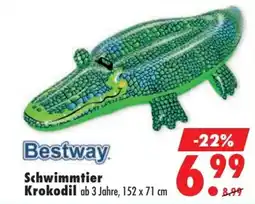 Mäc Geiz Bestway Schwimmtier Krokodil Angebot