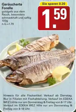 WEZ Geräucherte Forelle Angebot