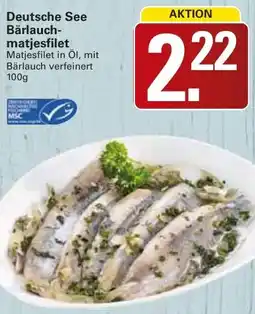 WEZ Deutsche See Bärlauchmatjesfilet Angebot