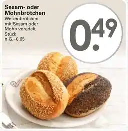 WEZ Sesam- oder Mohnbrötchen Angebot