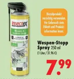 Mäc Geiz Insectex Wespen& Stopp Spray Angebot
