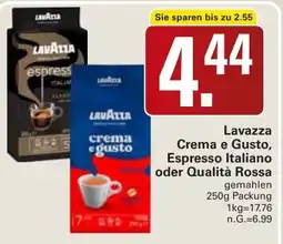 WEZ Lavazza Crema e Gusto, Espresso Italiano oder Qualità Rossa Angebot