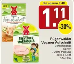 WEZ Rügenwalder Veganer Aufschnitt Angebot