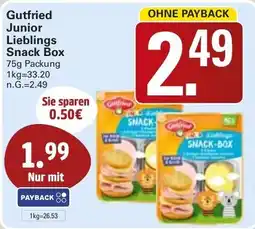 WEZ Gutfried Junior Lieblings Snack Box Angebot