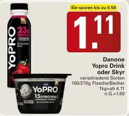 WEZ Danone Yopro Drink oder Skyr Angebot