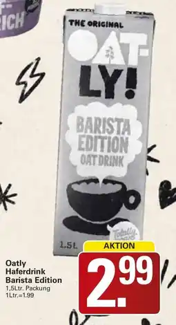 WEZ Oatly Haferdrink Barista Edition Angebot