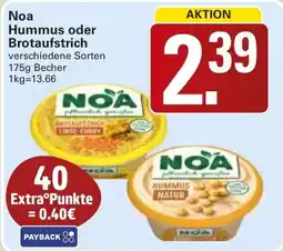WEZ Noa Hummus oder Brotaufstrich Angebot