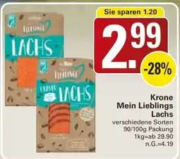 WEZ Krone Mein Lieblings Lachs Angebot