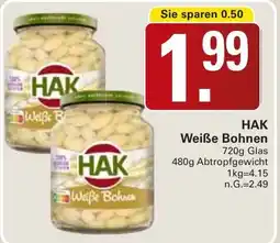 WEZ HAK Weiße Bohnen Angebot
