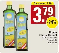 WEZ Rapso Reines Rapsöl Angebot