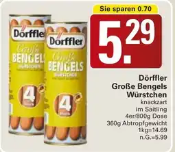 WEZ Dörffler Große Bengels Würstchen Angebot