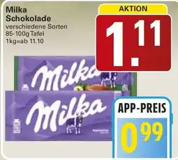WEZ Milka Schokolade Angebot