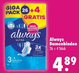 Mäc Geiz Always Damenbinden Angebot