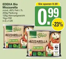 WEZ EDEKA Bio Mozzarella Angebot