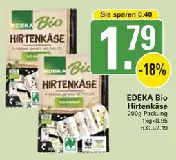 WEZ EDEKA Bio Hirtenkäse Angebot