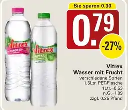 WEZ Vitrex Wasser mit Frucht Angebot