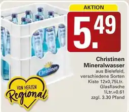 WEZ Christinen Mineralwasser Angebot