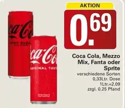 WEZ Coca Cola, Mezzo Mix, Fanta oder Sprite Angebot