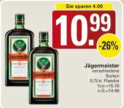 WEZ Jägermeister Angebot