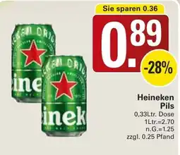 WEZ Heineken Pils Angebot